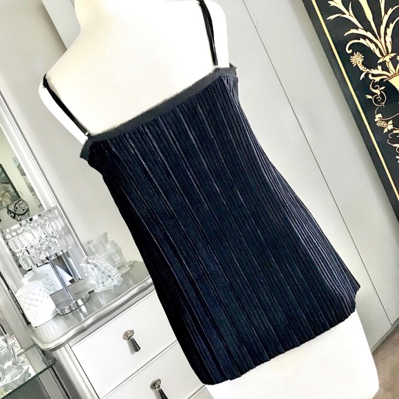 Tank Top Cami Black Velvet Small - Picture 4 of 5